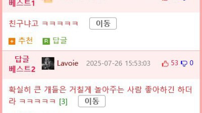 대형견 키우는 이유(?)